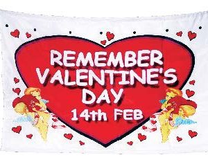 VALENTINE BANNER SML 82X54CM