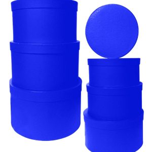GIFTBOX ROUND R/BLUE 7 PCS 31.5DIMX17.5C