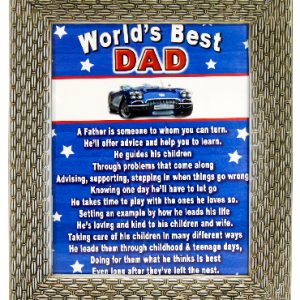FRAME PHOTO FRAME DAD GOLD 22X17CM
