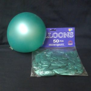 BALLOONS GREEN 50PCS LATEX
