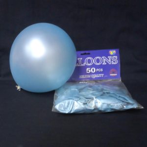 BALLOONS L/BLUE 50PCS LATEX