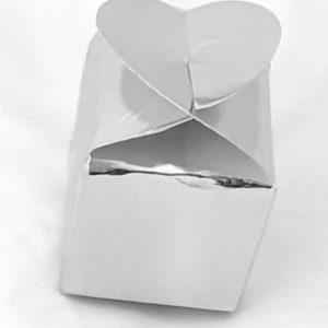 HEART SQUARE BOXES 9X9X8CM 3PCS