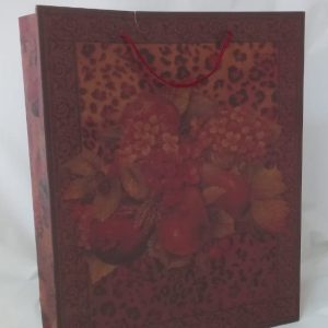 GIFTBAG BROWN W/FRUIT 39X31.5X10CM