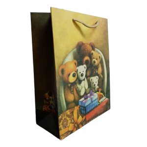 GIFTBAG TEDDY DESIGN 23X18X8CM