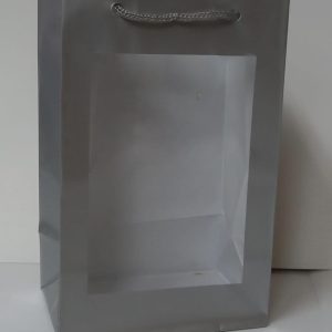 BAG WINDOW BAG SILVER 14X9X6CM EACH