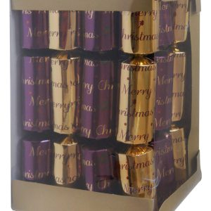 CHRISTMAS CRACKERS 12`S MR/GD MERRY CHRI