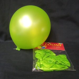 BALLOONS L GREEN 12PCS IN PACK