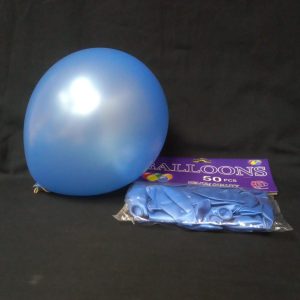 BALLOONS L -BLUE 50PCS PACK