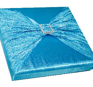 BOX FANCY BLUE 15.7X14X2.5CM