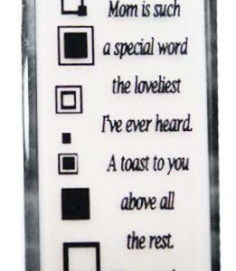PLAQUE MIRROR WORLD`S BEST  MOM 18X6CM