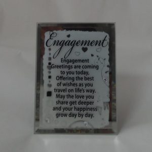PLAQUE MIRROR ENGAGEMENT 10X7.5CM