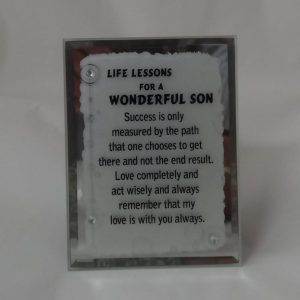 GLASS PLAQUE F/A WONDERFUL SON 10X7.5