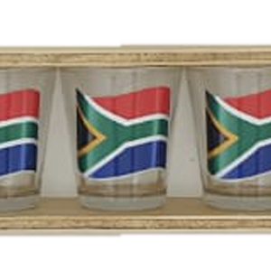 SA FLAG D/TOT GLASSES SET OF 5 IN W/BOX