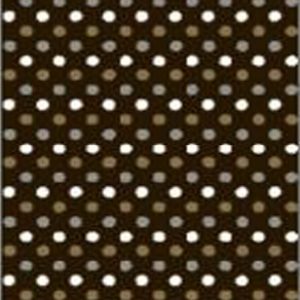 GIFTWRAP 100MT BLACK W/GOLD DOTS