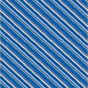 GIFTWRAP 100MT BLUE/SL/ & WHITE STRIPES