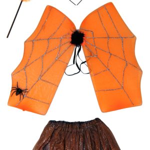 HALOWEEN SPIDER FAIRY COSTUME 4PCS
