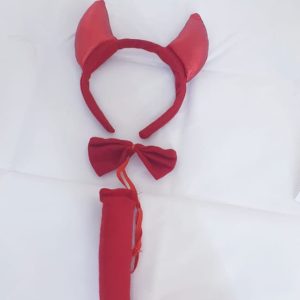 DEVIL ALICEBAND BOW TIE AND TAIL