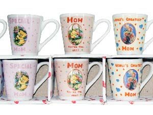 CONE MUGS MOM 3 OZ 5PCS