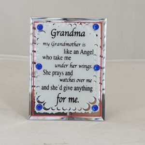 PLAQUE MIRROR GRANDMA 10X7.5CM