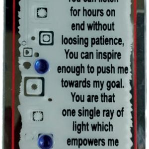 PLAQUE MIRROR DEAR DAD 17X6CM