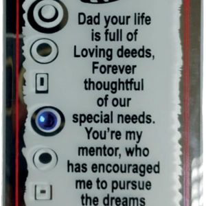 PLAQUE MIRROR MY DAD 17X6CM