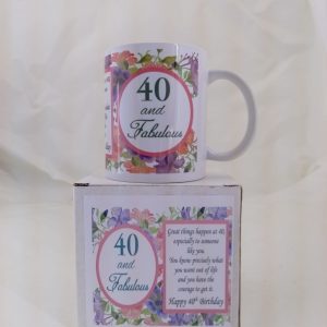 MUG 40TH MUG 40 & FABULOUS