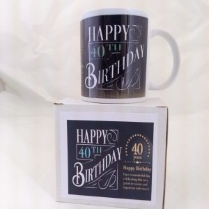 MUG 40TH MUG HAPPY 40TH B/DAY