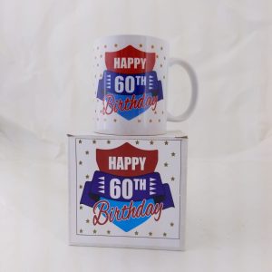MUG 60TH MUG HAPPY 60TH B/DAY
