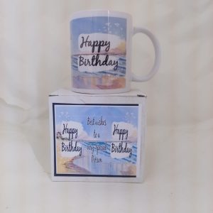 MUG HAPPY BIRTHDAY BLUE SEA MUG