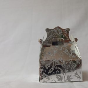 GIFTBOX FANCY SILVER 6PCS 8X5.5X5.5CM