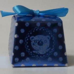 GIFTBOX R/BLUE WEDDING 6`S 4X3.5X4.5CM