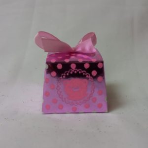 GIFTBOX PINK WEDDING 6`S 4X3.5X4.5CM