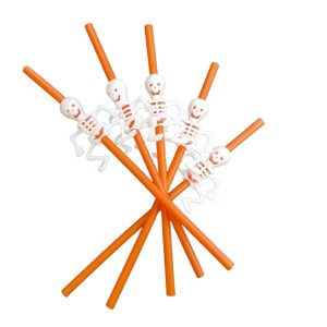 SKELETON ON A STRAW 5PCS 27.5CM L