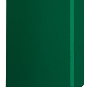 NOTE BOOK A5 WITH ELASTIC/PU COVER GREEN
