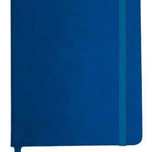 NOTE BOOK A5 WITH ELESTIC/PU COVER S/BLU
