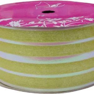 ORGANZA RIBBON YELLOW 5CMX10MTR