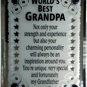 PLAQUE MIRRO WORLD`S BEST GRANPA 10X7.5C