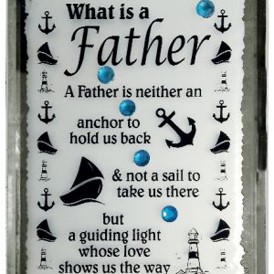 PLAQUE MIRROR  WHAT IS A FATHER 10X7.5CM