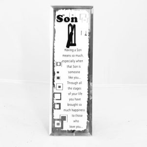 PLAQUE GRANDSON 18X6CM