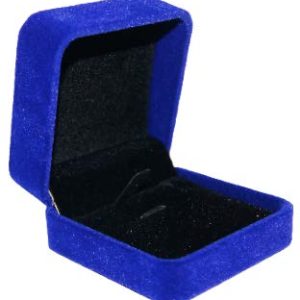 BOX VELVET PENDANT R/BLUE BOX 7X7X4CM