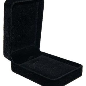 BOX VELVET PENDANT/EAR RING BK 10X7X4 CM