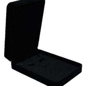 BOX VELVET SET BOX BLACK 16.5X11.5 CM