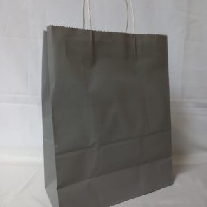 GIFTBAG L/SILVER 27X22X11CM