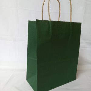 GIFTBAG D/GREEN 33X26X12CM