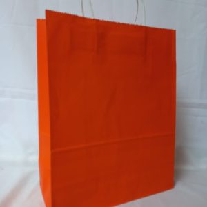 GIFTBAG ORANGE 33X26X12CM