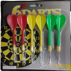 DARTS SPORT CLUB 3 COLOURS 6PCS