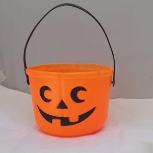 HALLOWEEN STRAIGHT BUCKET ORANGE 18X13CM
