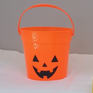 HALLOWEEN STRAIGHT BUCKET 13.5X12.5CM