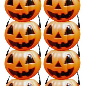 HALLOWEEN MINI PUMPKIN BUCKET 8`S 6CM