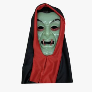 HALLOWEEN MUSK DRACULAR GN/BK 23X16CM